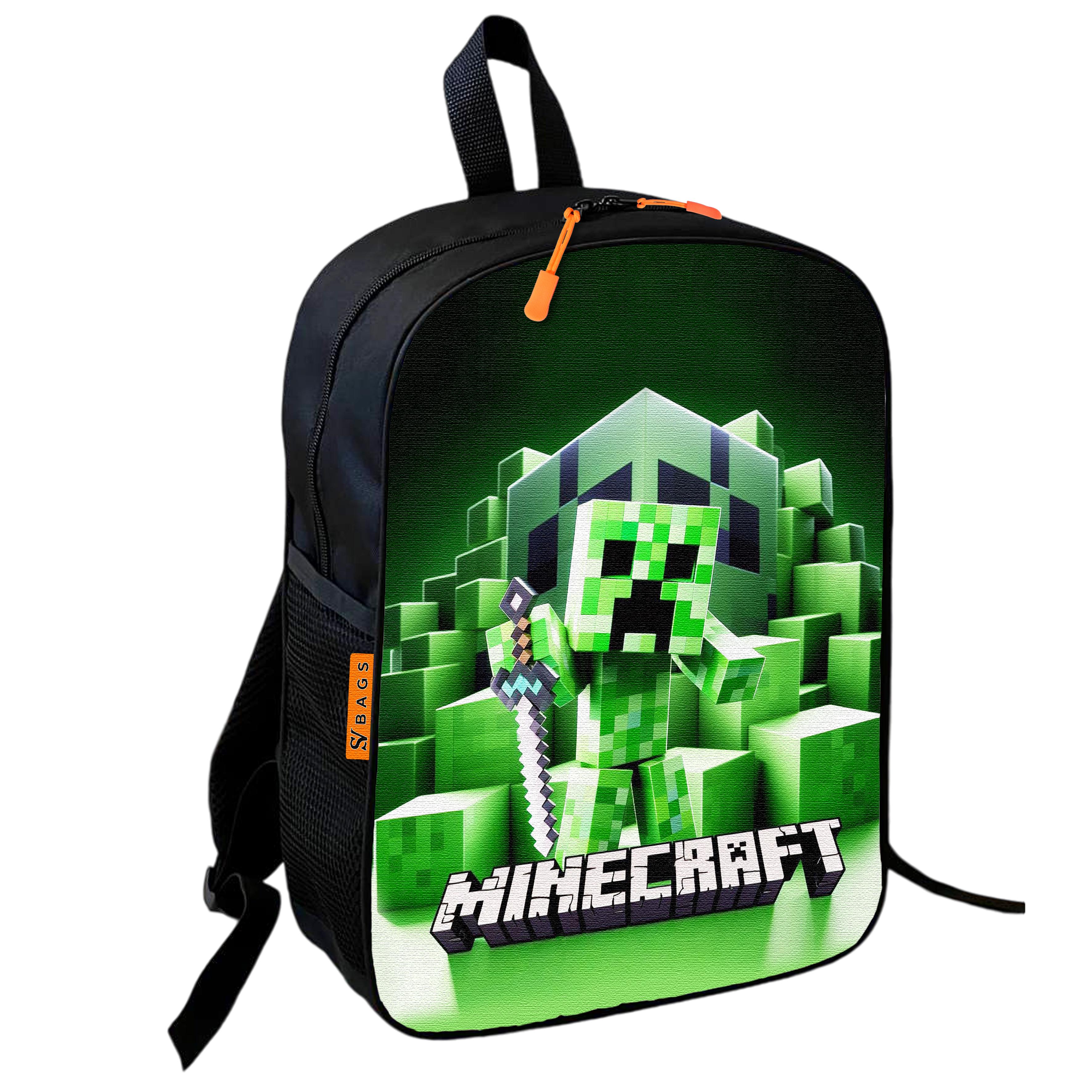 Школьный рюкзак детский Minecraft для мальчика 36х27 см (0495)