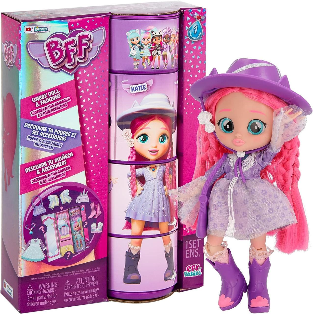 Кукла Cry Babies BFF Katie Fashion Doll Кэти розовые волосы (2053998930) - фото 1