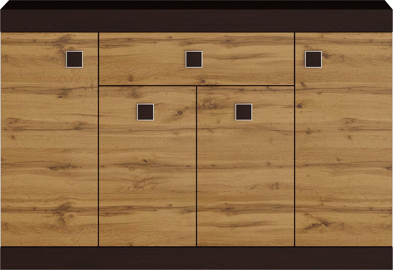 Комод для квартиры Эверест Соната 7 1400х380х935 мм Венге/Дуб крафт золотой (2236729) - фото 3