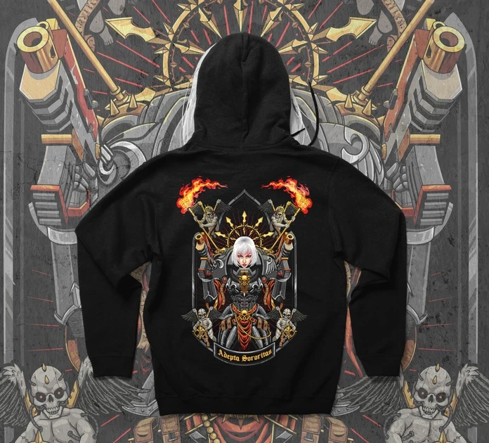 Худи для подростка мальчика с принтом WarHammer 40K Adeptus Sororitas 180 см (Anime11154)