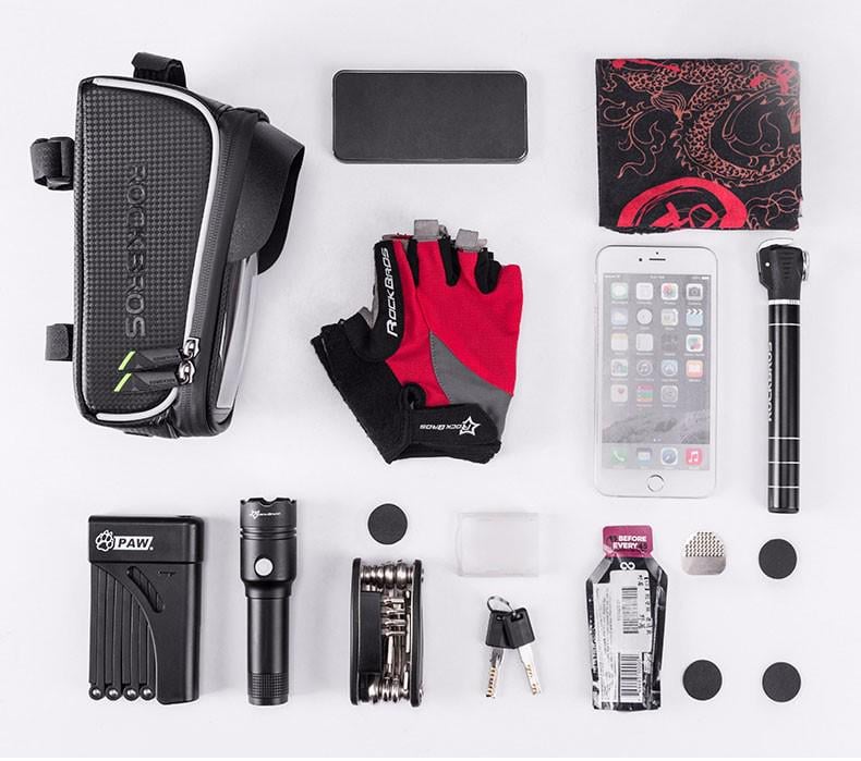 Велосипедна сумка RockBros 017-1 BK на раму Чорний - фото 6 Велосипедна сумка RockBros 017-1 BK на раму Чорний - фото 6