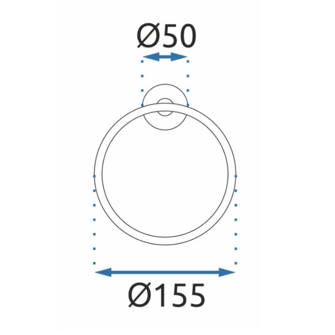 Держатель-кольцо для полотенец REA Mist REA-06903 Серый (231516) - фото 5
