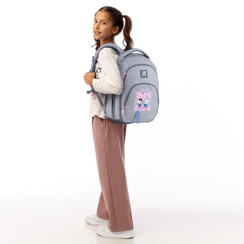 Школьный рюкзак KITE Education teens HK25-905M Hello Kitty с ортопедической спинкой (995354) - фото 5 Школьный рюкзак KITE Education teens HK25-905M Hello Kitty с ортопедической спинкой (995354) - фото 5