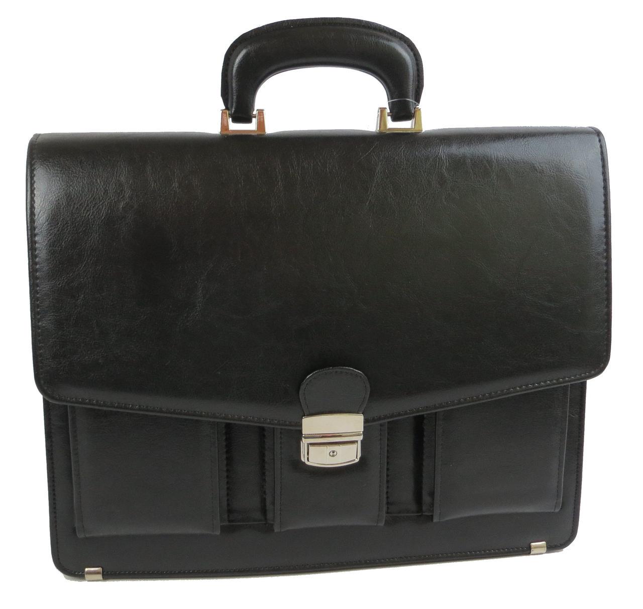 Портфель деловой из искусственной кожи JPB TE-88 Черный