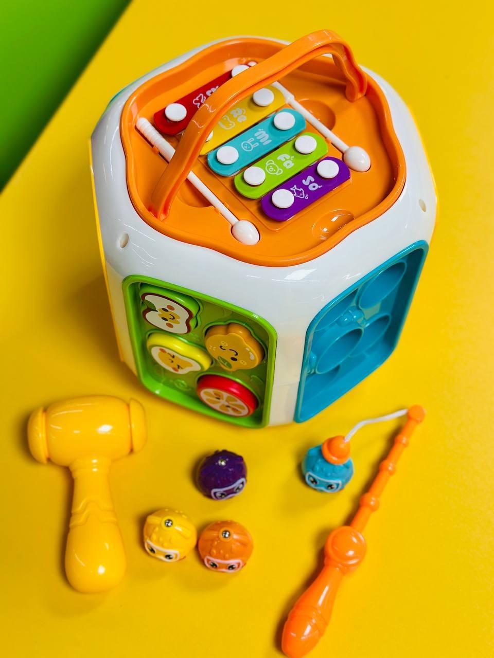 Игровой центр развивающий Бизи куб 8в1 для развития мелкой моторики (2746795481) - фото 4