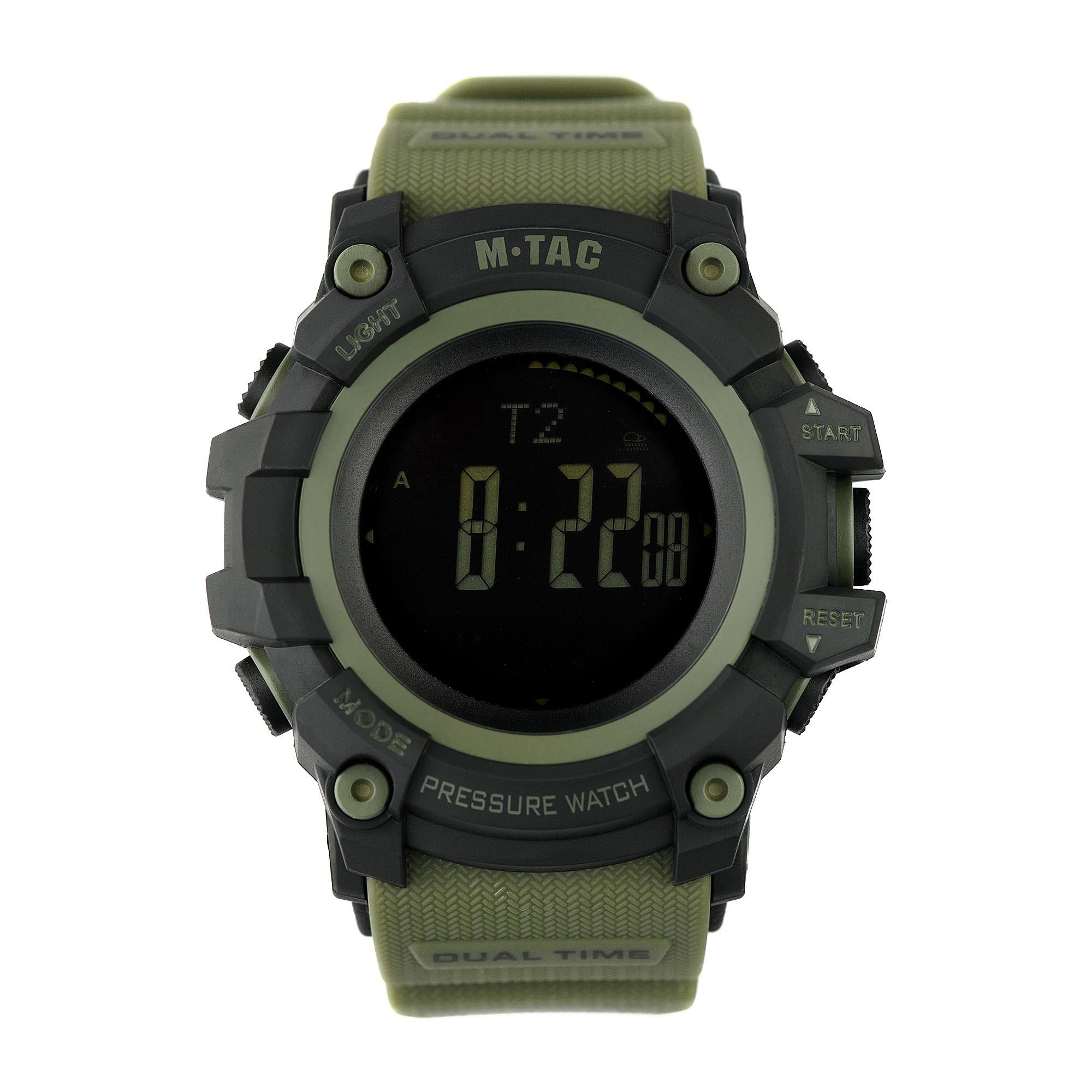 Наручний годинник тактичний M-Tac Adventure Black/Olive
