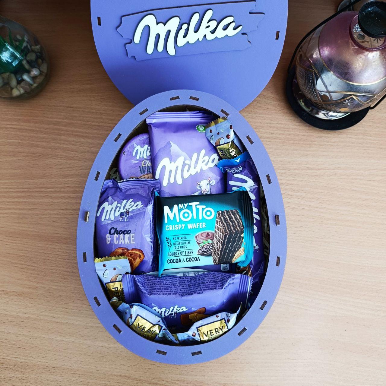 Подарочный бокс милка со сладостями для ребенка/девушки на день рождения/новый год/8 марта (ar270) - фото 3