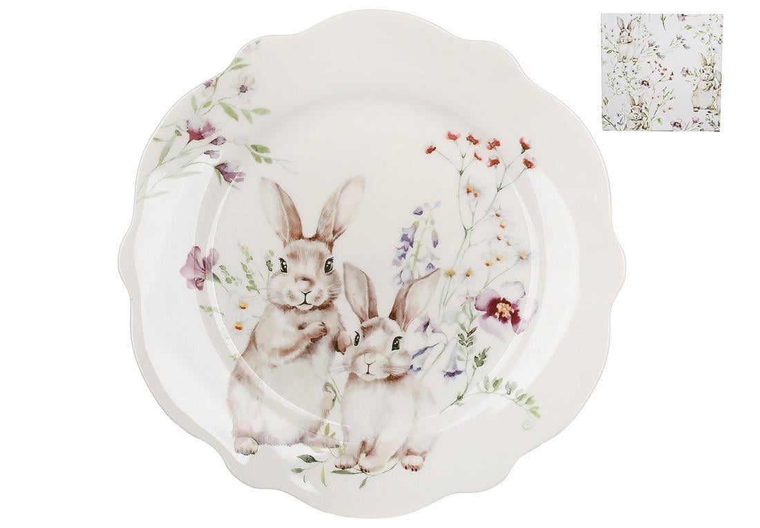 Тарелка BonaDi Spring Story 195 мм фарфоровая (K212)