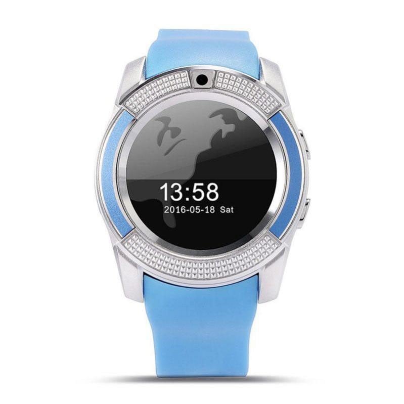 Смарт-годинник Smart Watch V8 Bluetooth з слотом під sim-карту 350 mAh Blue (tf4619) - фото 9