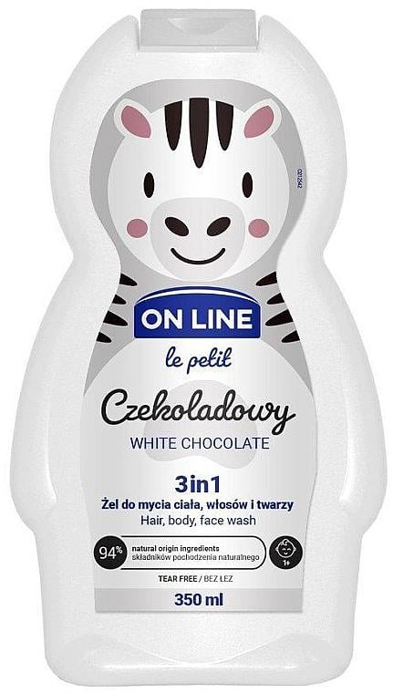 Шампунь-гель детский On Line Le petit 3in1 White Сhocolate 350 мл (6594)