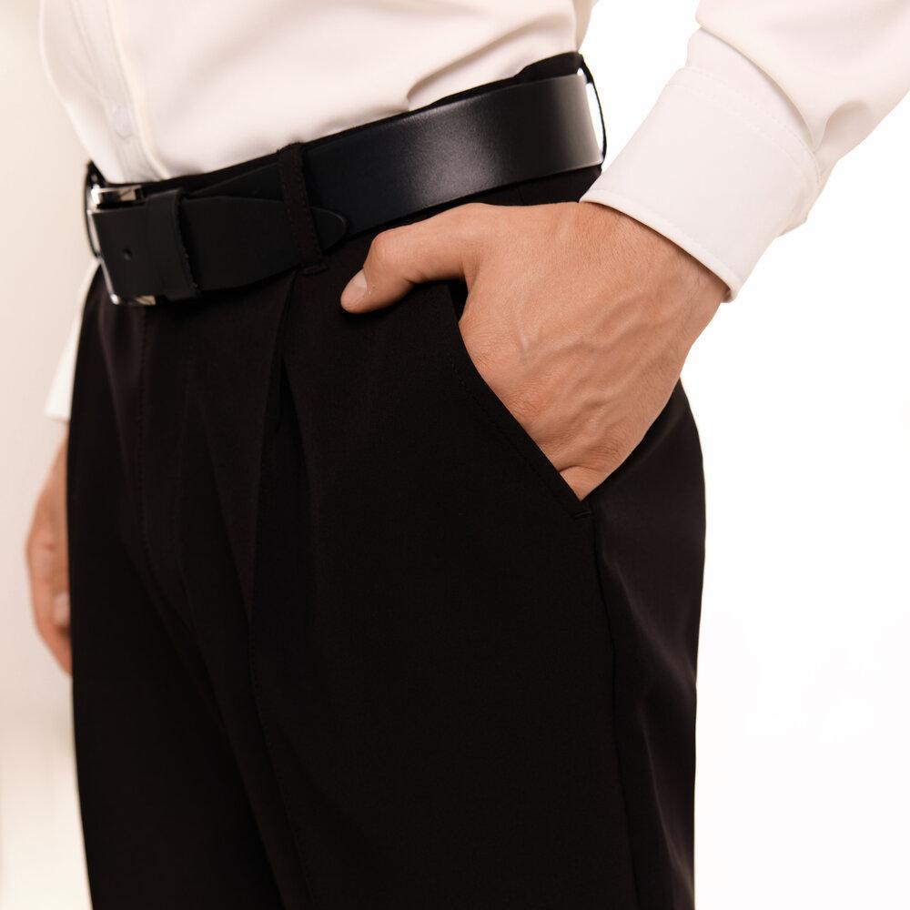 Штани чоловічі класичні Pobedov Legend прямі XXL Чорний (25071/1/5) - фото 7