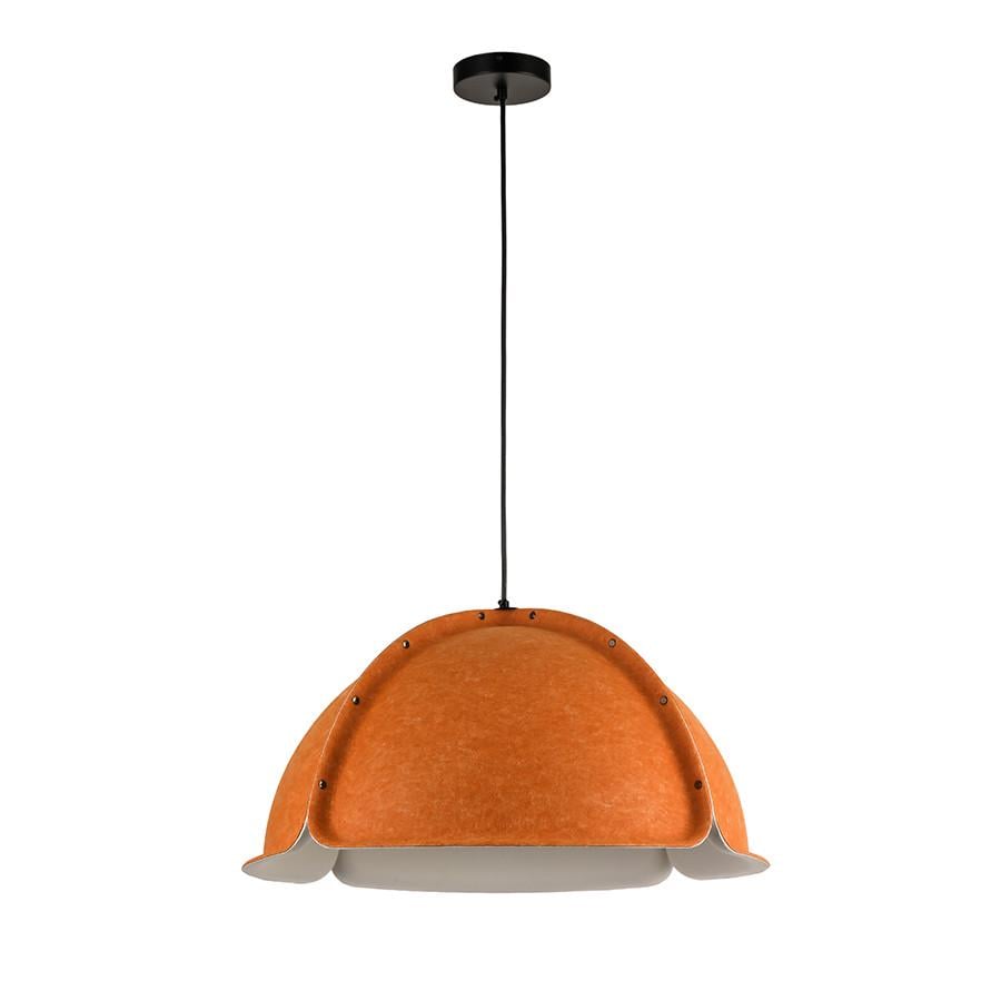 Світильник підвісний Levistella 8051889-1 C41+WH 600 з основою та фетровим плафоном Чорний/Помаранчевий (2690342182)