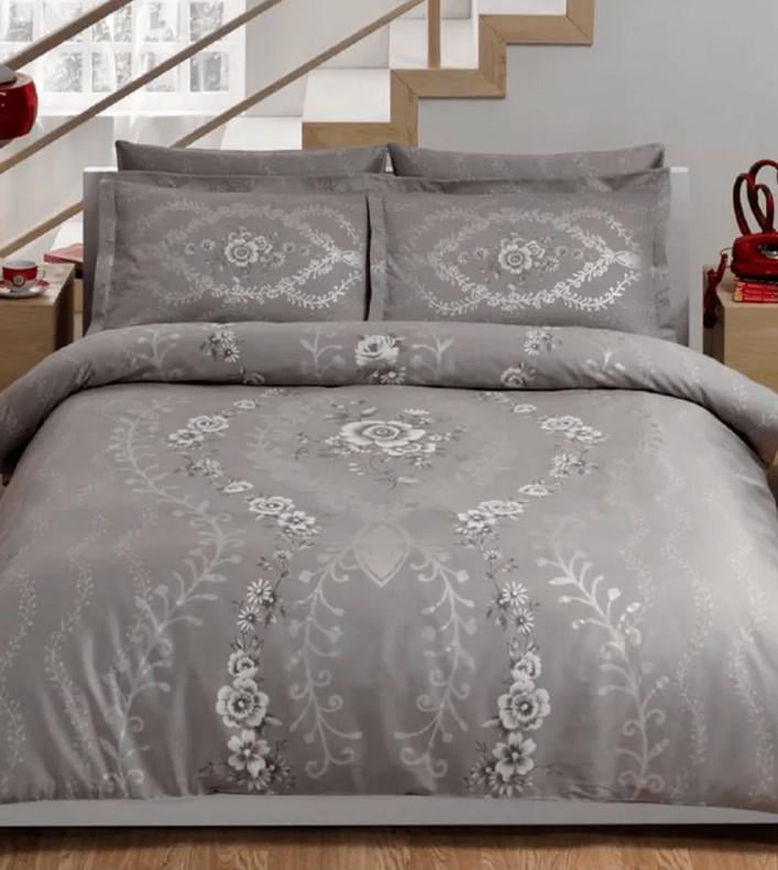 Постельное белье TAC Louvre gri сатин Deluxe евро