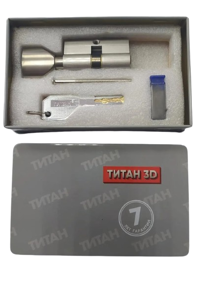 Циліндровий механізм для замка Титан 3D серія M 60 C SN - фото 6