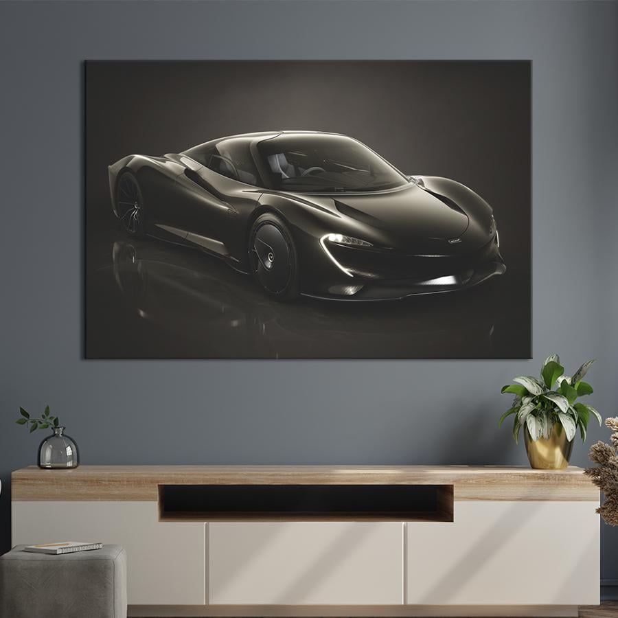 Картина на полотні Black McLaren Speedtail 75x50 см (1360-1)