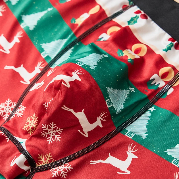 Трусы-боксеры мужские с новогодним принтом M Разноцветный (2825429616) - фото 2