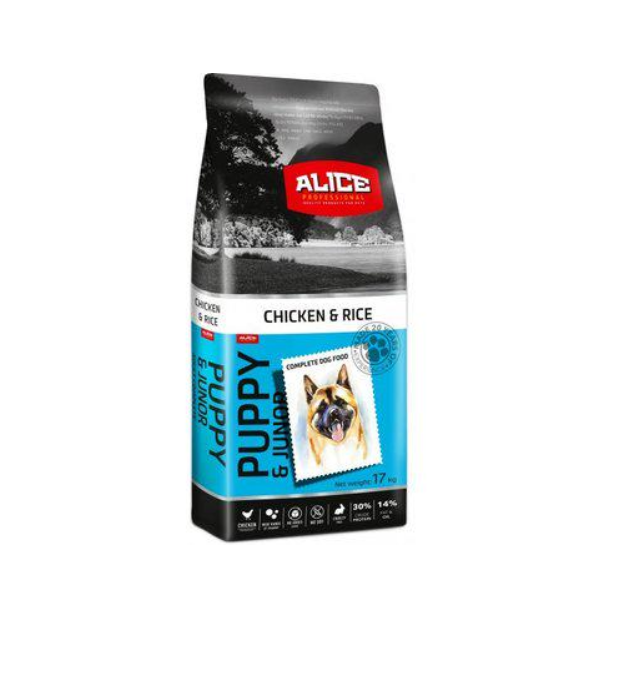 Корм для собак Alice Puppy & Junior Chicken and Rice 17 кг (8422387)