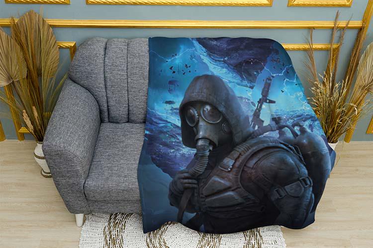 Плед плюшевый Stalker Heart of Chornobyl Stalker’s Night однослойный 135х150 см (114619)