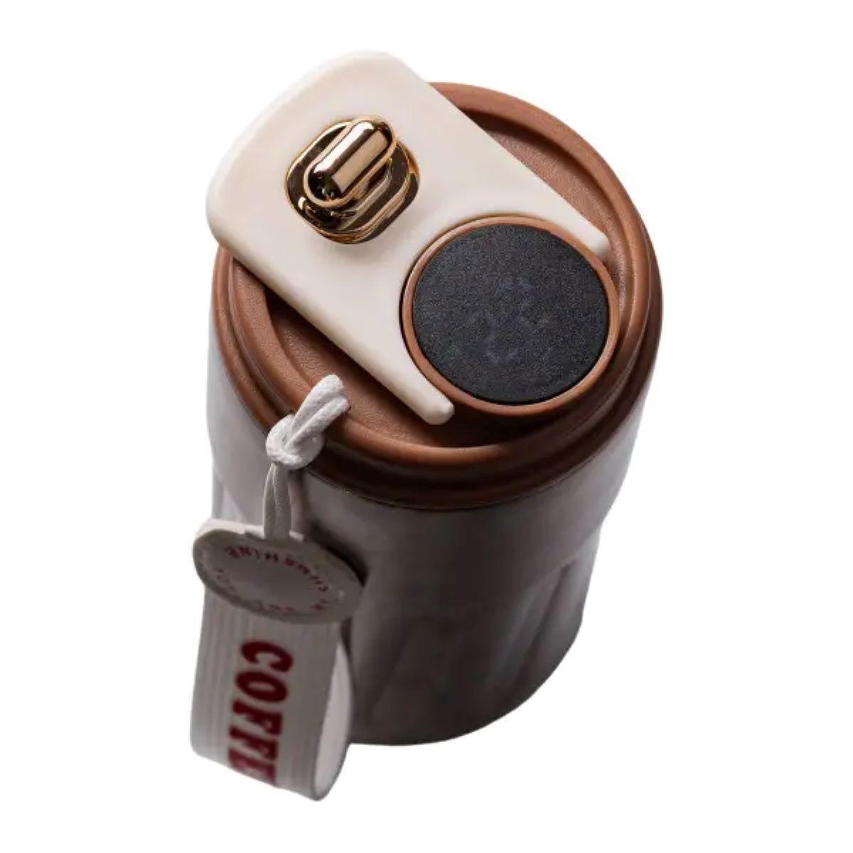 Термокружка Coffee HP-14-10BR с датчиком температуры 500 мл Коричневый (A-033260) - фото 5