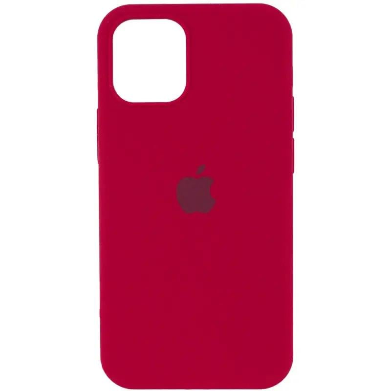 Чехол Silicone Case Full Protective (AA) для Apple iPhone 15 Pro Max (6.7") Красный | Rose Red