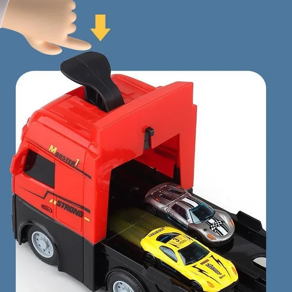 Игровой набор игрушечная фура с раскладной трассой до 2х метров и 8 машинок ( C00388 ) - фото 3 Игровой набор игрушечная фура с раскладной трассой до 2х метров и 8 машинок ( C00388 ) - фото 3