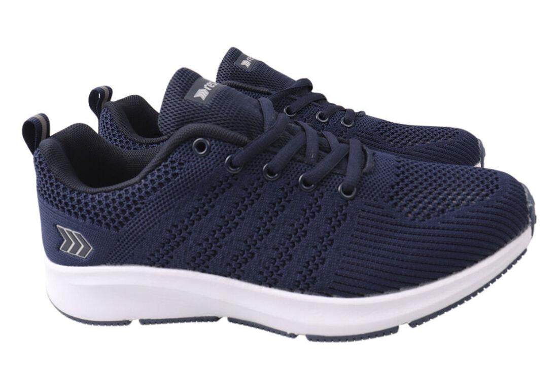 Кросівки чоловічі Restime з текстилю на низькому ходу на шнурівці р. 43 Синій (150-21LK)