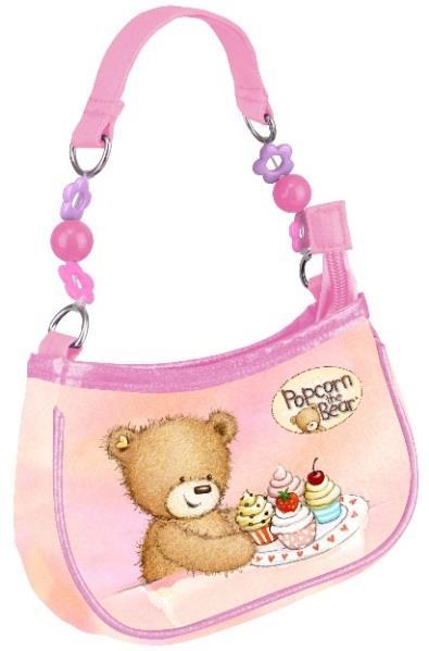 Сумка дошкольное KITE Popcorn Bear 20x9x4 см Розовый (po18-713)