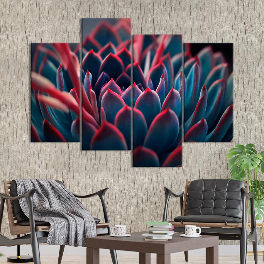 Картина цветы и растения Экзотический цветок суккулент 129x90 см (A1066-4)