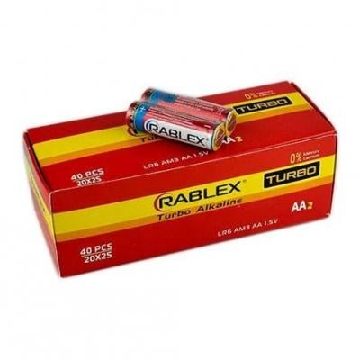Батарейки Rablex Alkaline Turbo AА 40 шт./уп.