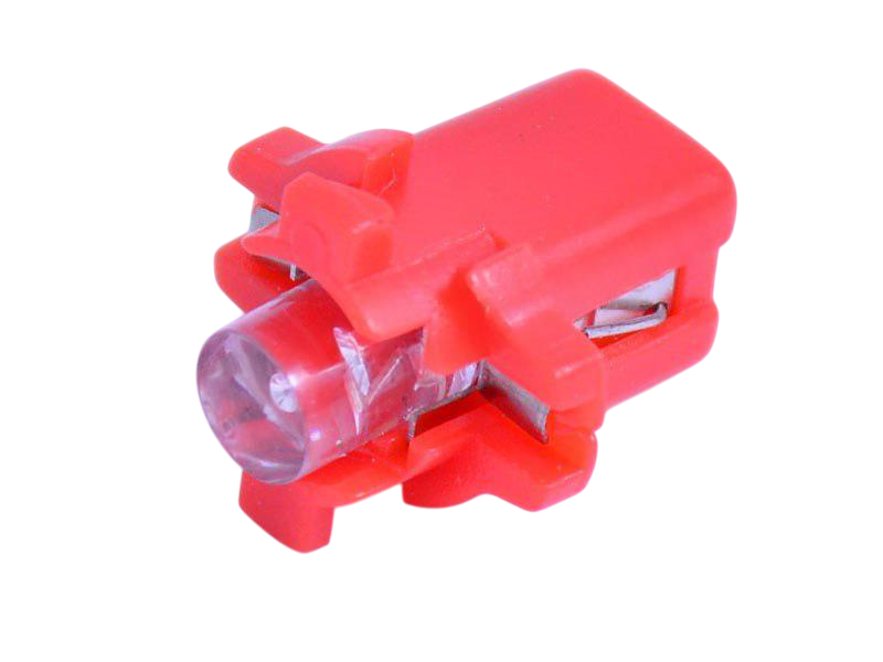 Автомобильная лампа светодиодная LEDUA T5-B8.3-1pc вогнутый LED 12V Красный (234) Автомобильная лампа светодиодная LEDUA T5-B8.3-1pc вогнутый LED 12V Красный (234)