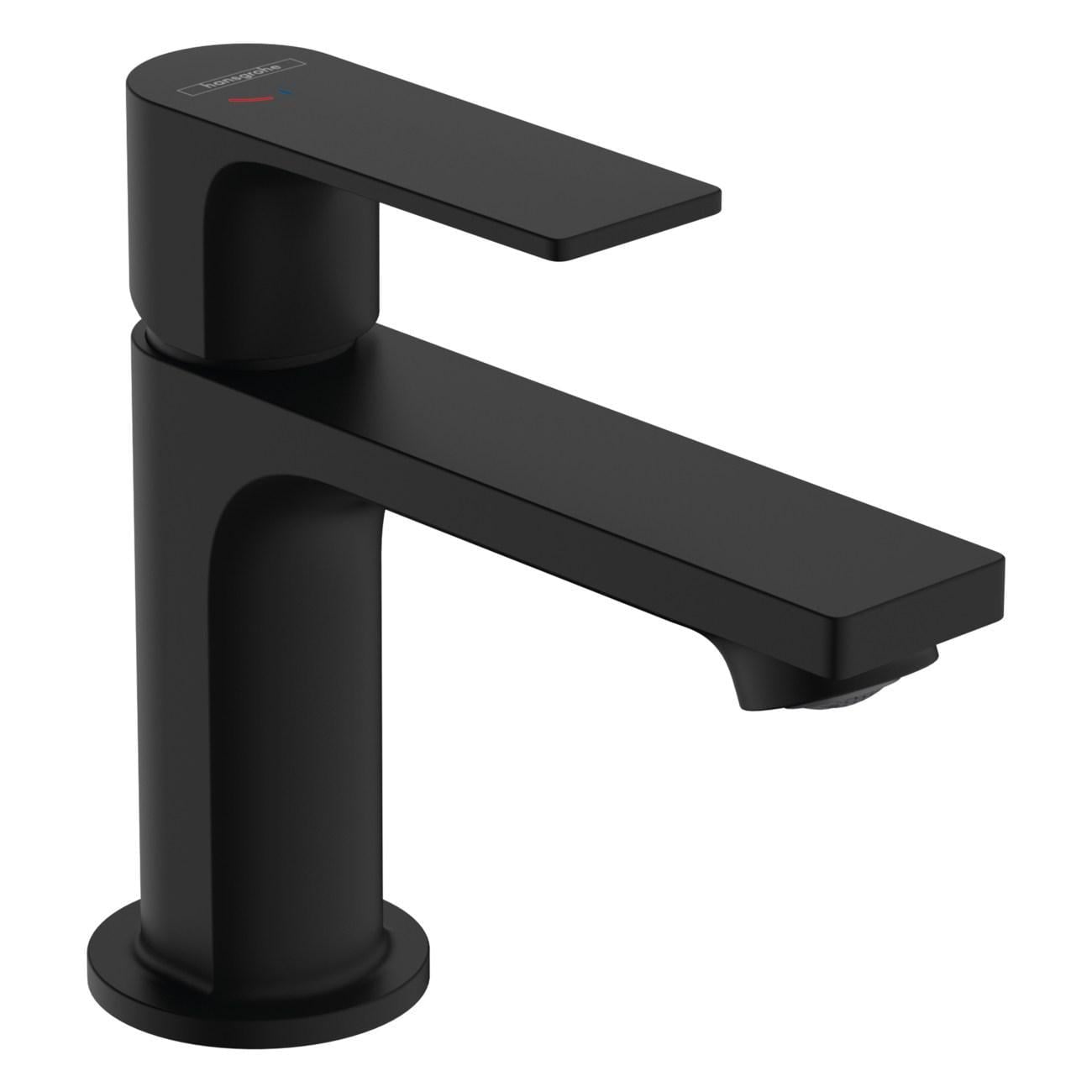 Смеситель для раковины Hansgrohe Rebris E 80 однорычажный Черный матовый (37461061)