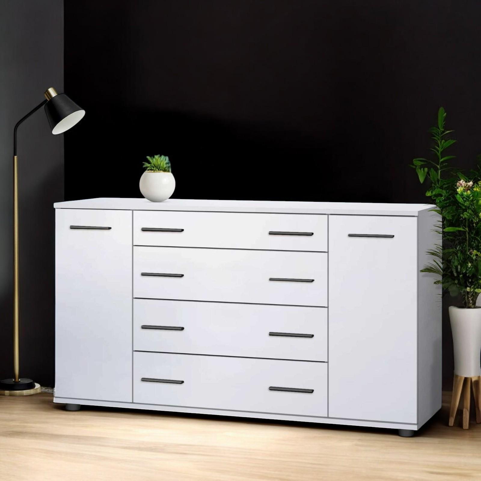 Комод большой для вещей в спальню и гостиную Белый (О-4) - фото 5 Комод большой для вещей в спальню и гостиную Белый (О-4) - фото 5