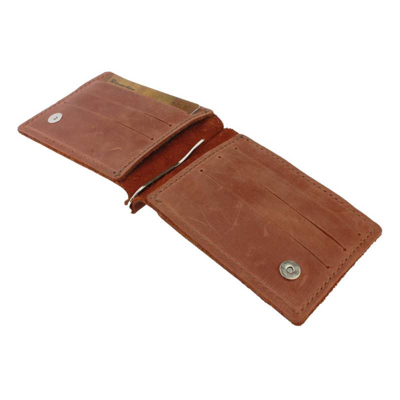 Гаманець FREESKIN із затискачем та монетницею Світло-коричневий - фото 1 Гаманець FREESKIN із затискачем та монетницею Світло-коричневий - фото 1