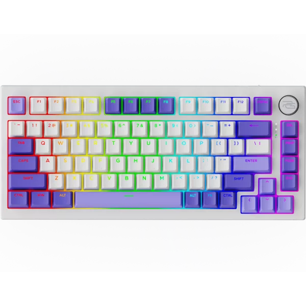 Клавиатура беспроводная Proove Gaming Coupe Ukraine Layout White/Purple (627890029)