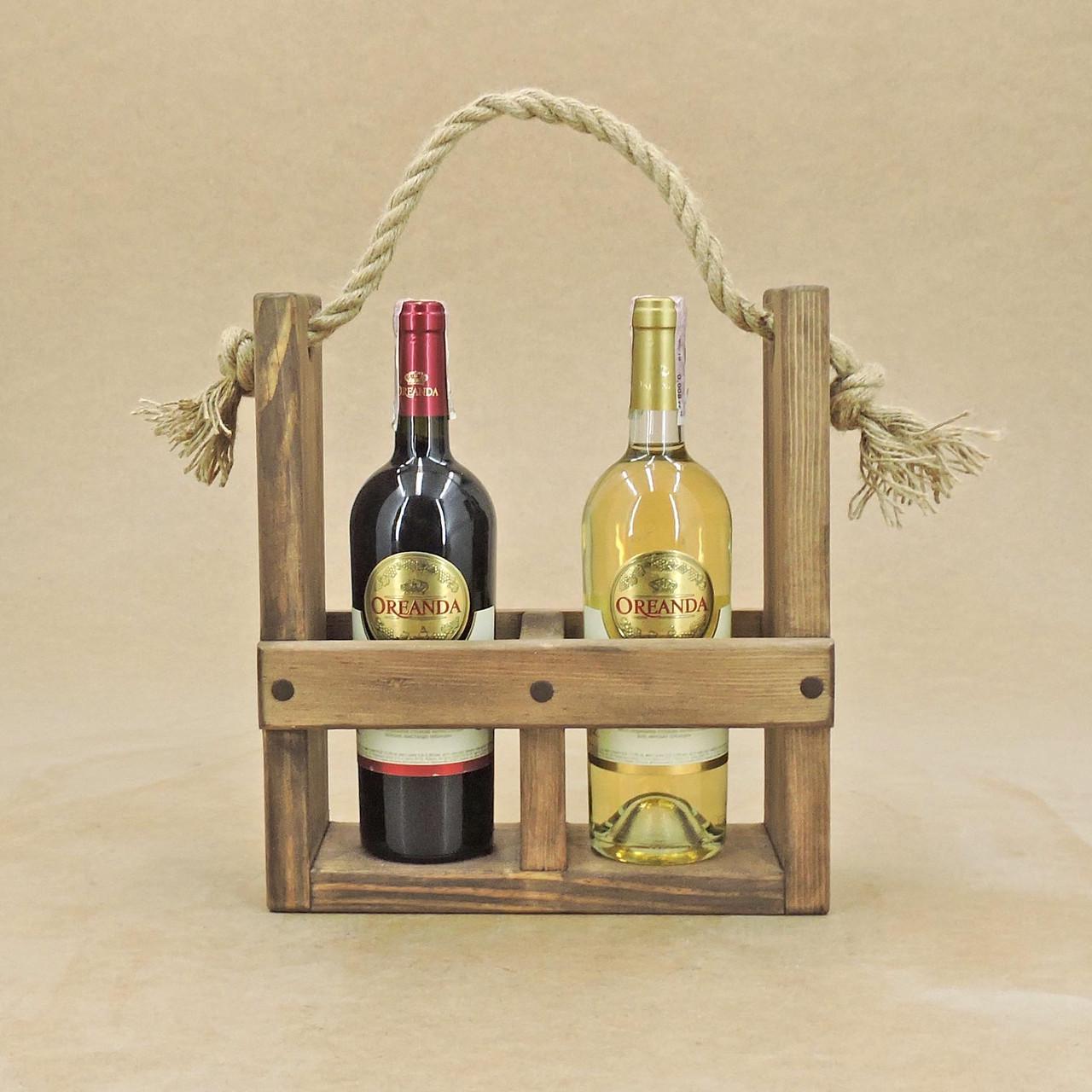 Корзинка подарочная из дерева Уорик 2 Капучино (ПДК-200709)