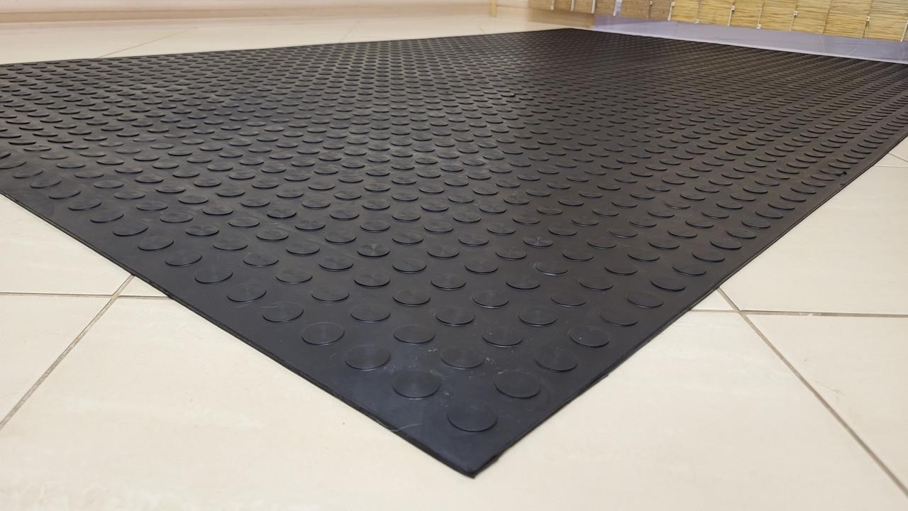 Покриття гумове Монетка для приміщень та терас 100x170 см 10 кг (0154)