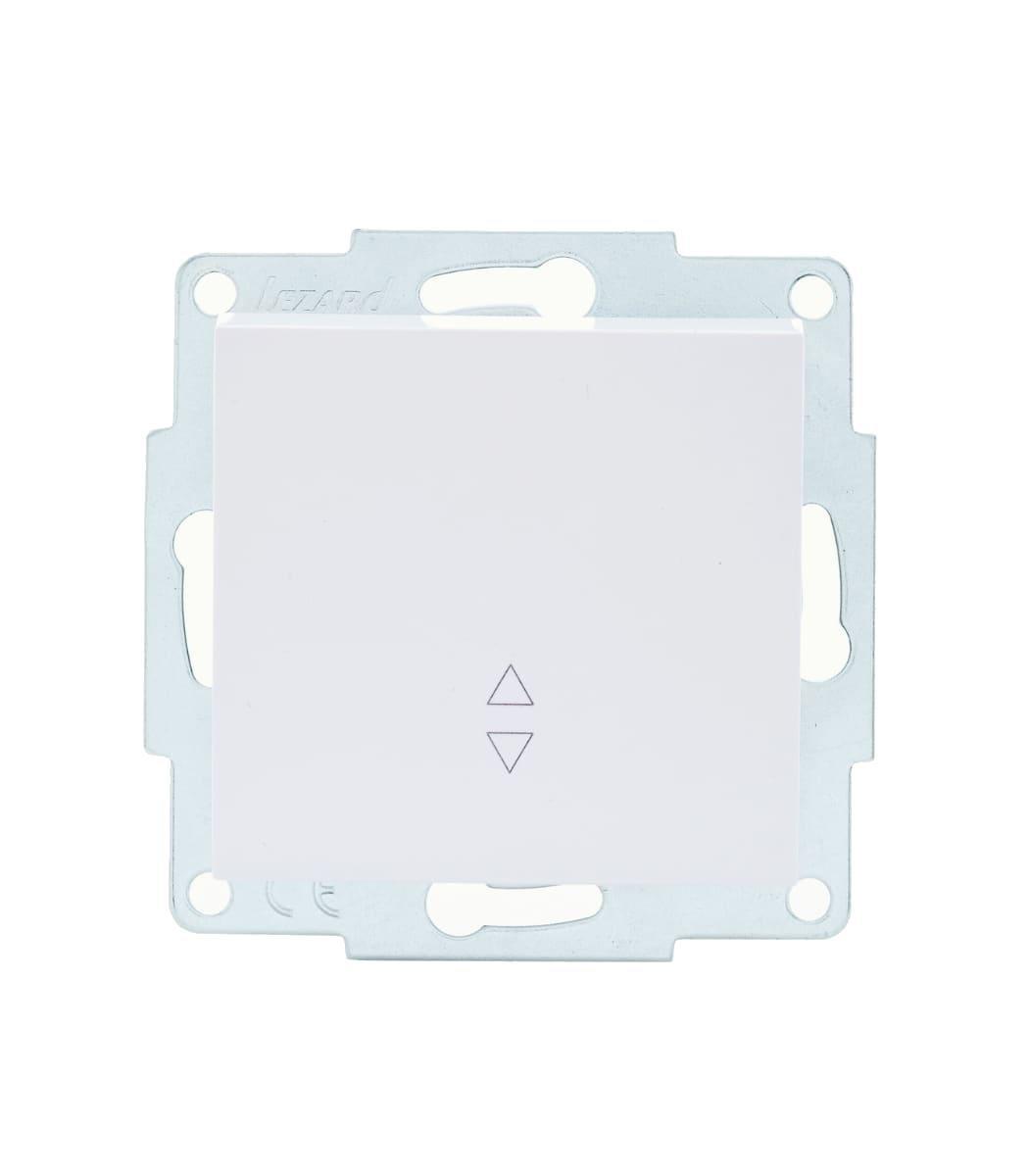 Выключатель одноклавишный проходной Lezard Vesna Белый (00000023058)