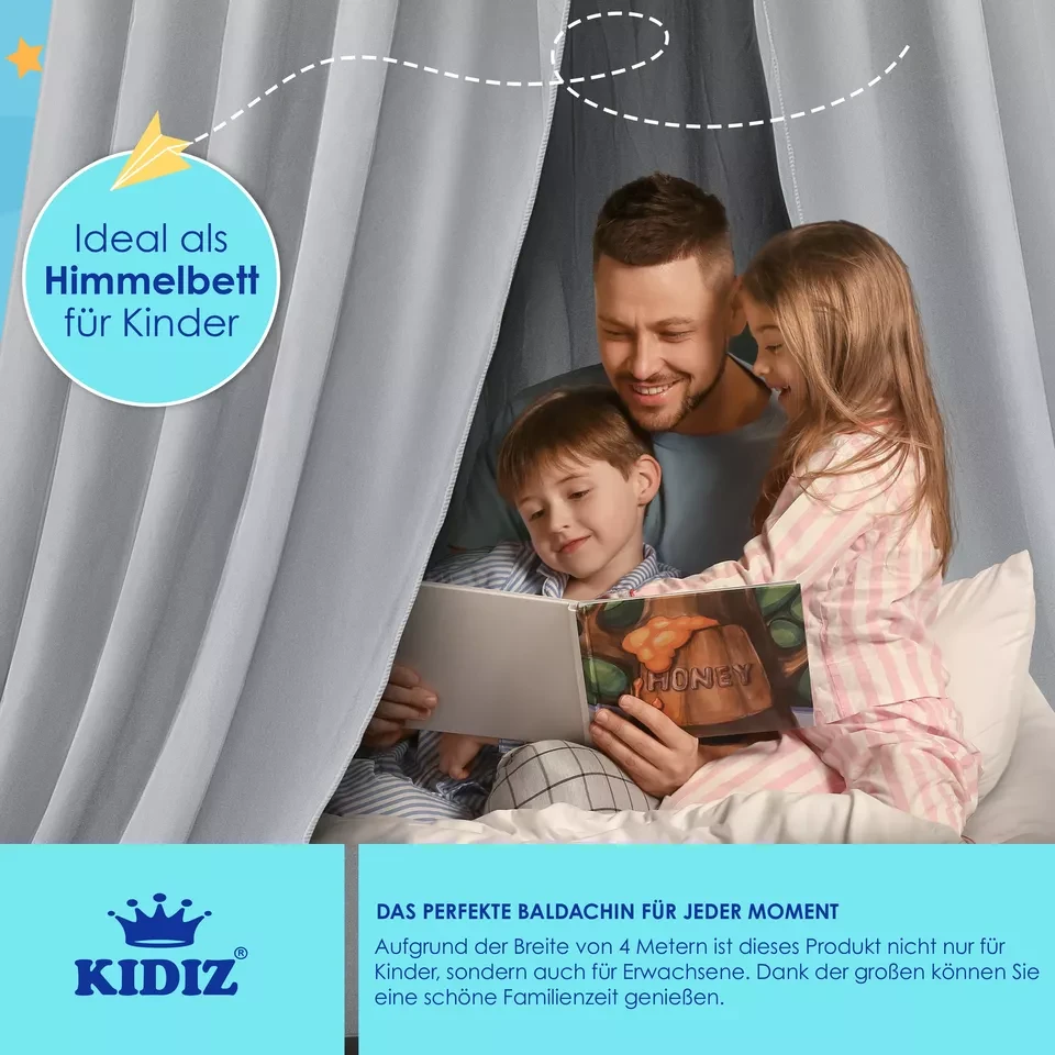 Балдахин полиэстер KIDIZ 270 см Серый (4255598301343-copy) - фото 7