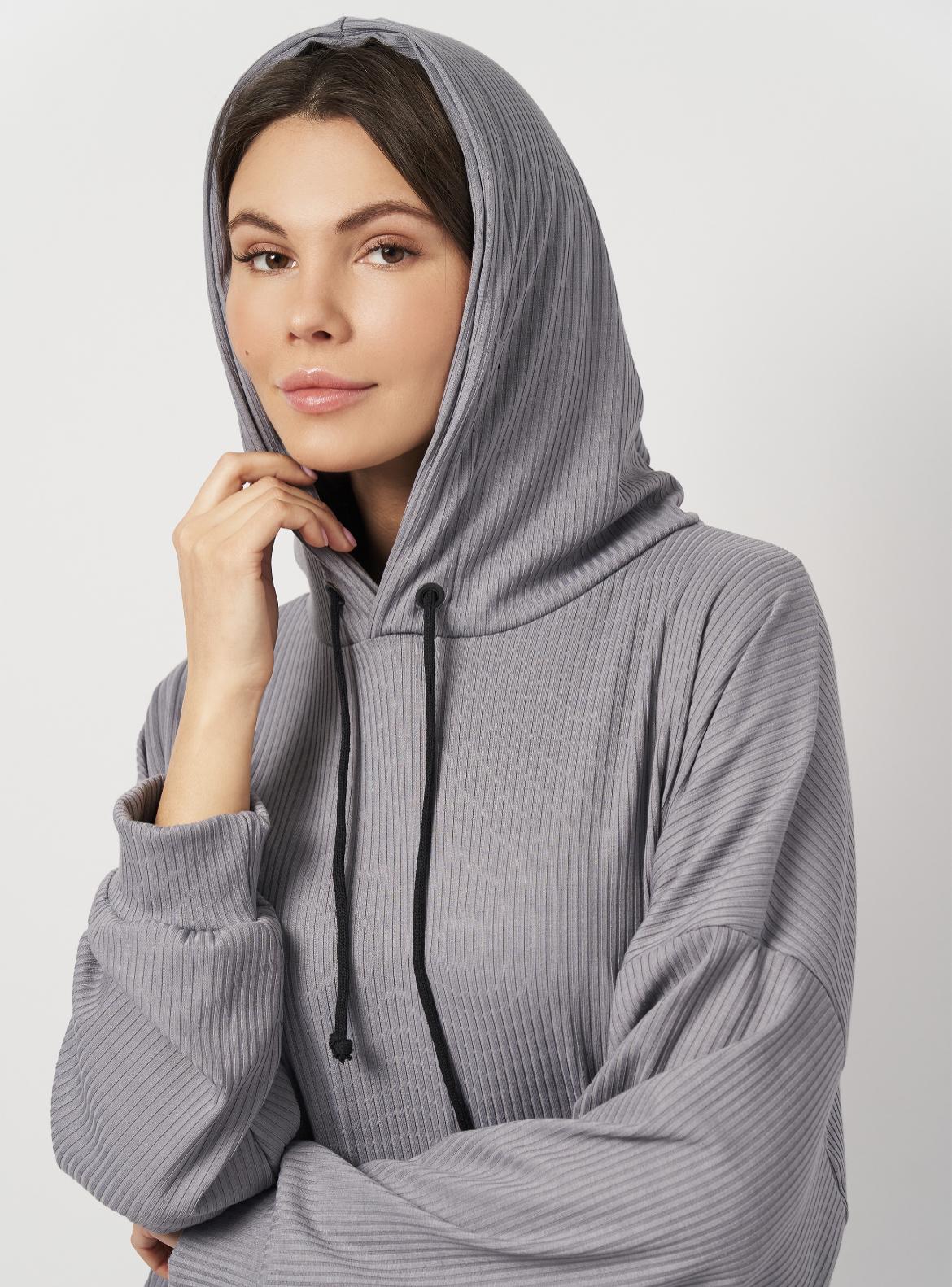 Костюм в рубчик женский Лали р. 48 Серый (2285640791) - фото 5 Костюм в рубчик женский Лали р. 48 Серый (2285640791) - фото 5