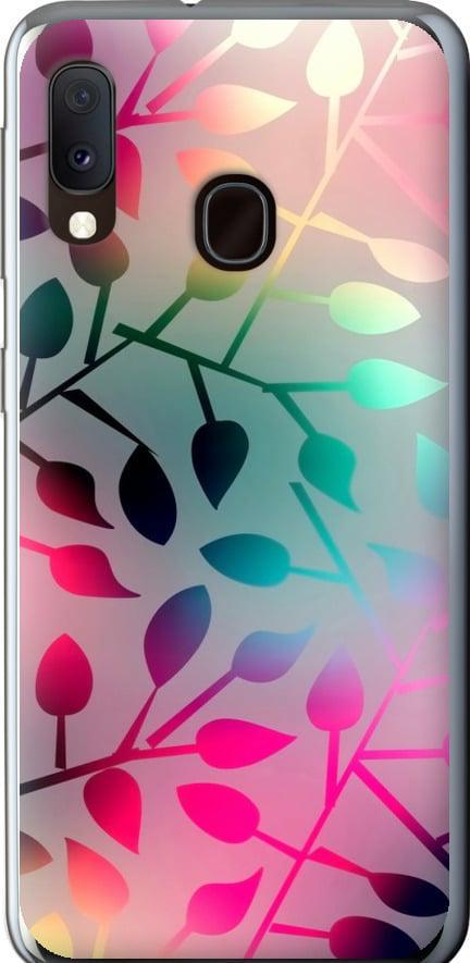 Чехол на Samsung Galaxy A20e A202F Листья (2235u-1709-42517)