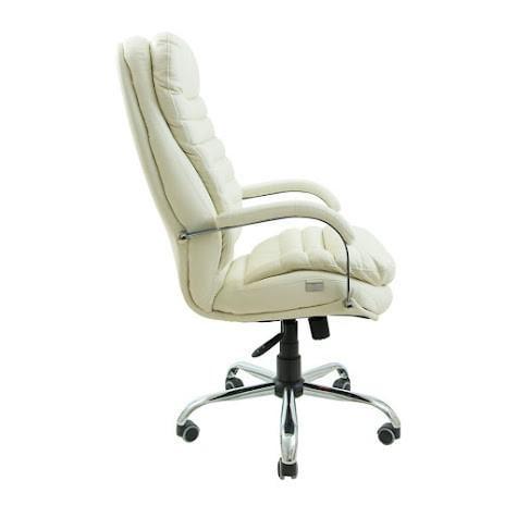 Кресло офисное компьютерное Valencia VIP Хром M3 MultiBlock натуральная кожа Lux Белый - фото 3 Кресло офисное компьютерное Valencia VIP Хром M3 MultiBlock натуральная кожа Lux Белый - фото 3