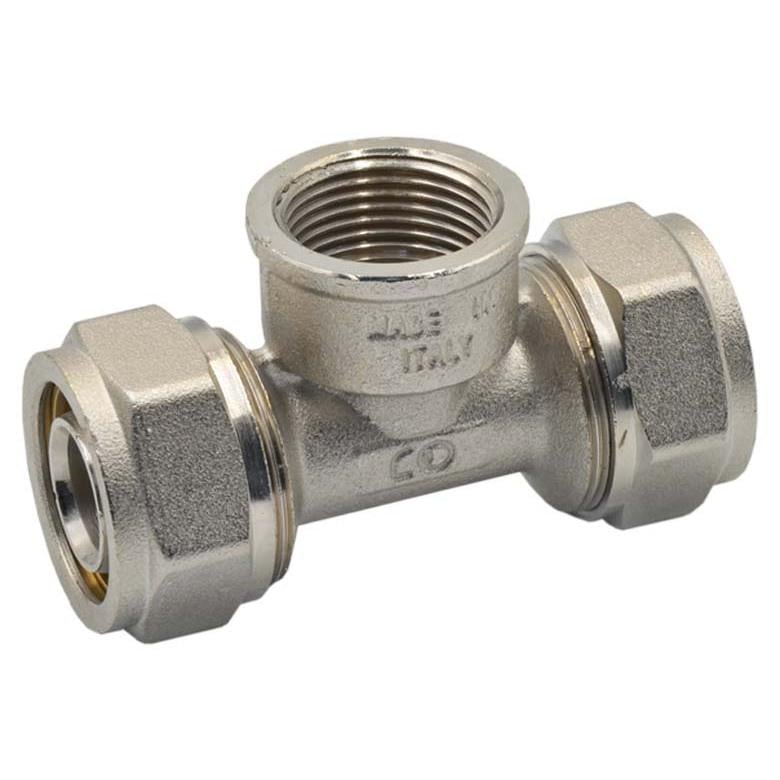 Тройник обжимной Idrosanitaria Bonomi 16x1/2"x16 В (3932160416)