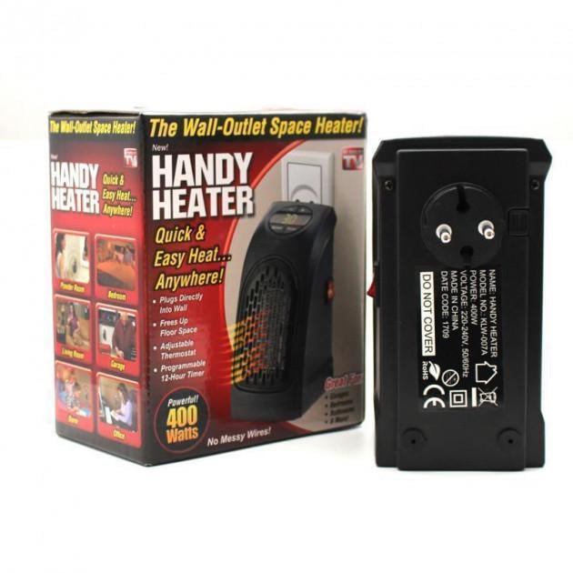 Портативний обігрівач керамічний UKC Handy Heater PRO 400 Вт Чорний (f13037b8)