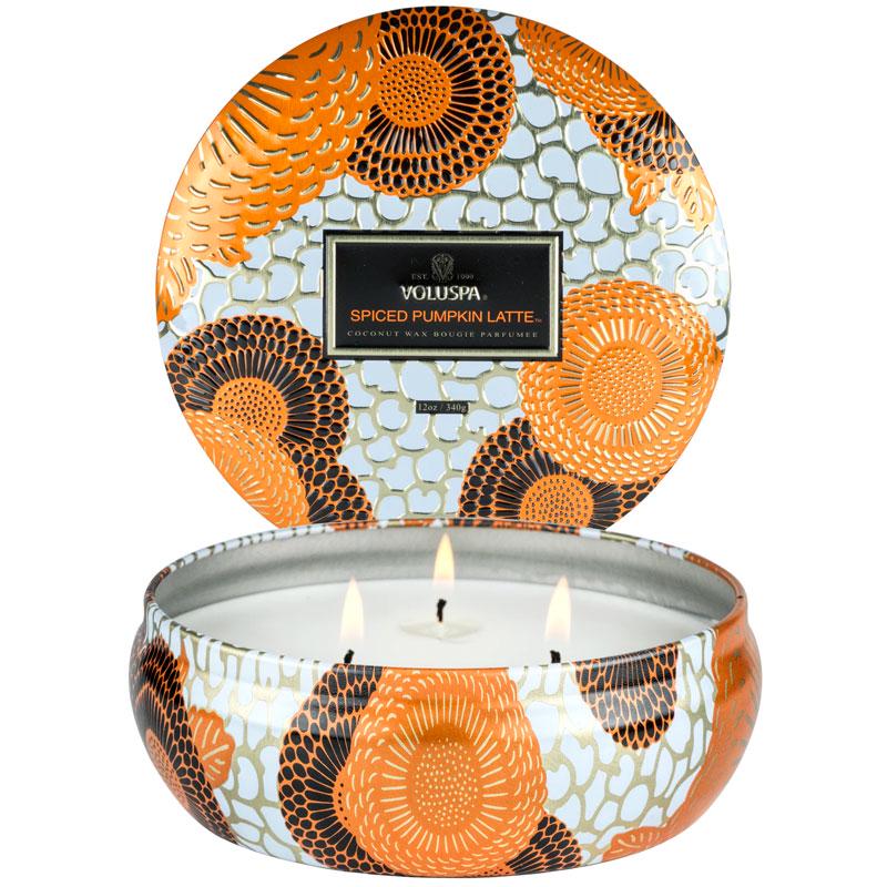 Свеча ароматическая Voluspa Japonica Spiced Pumpkin Latte 340 г металлическая шкатулка (111004515)