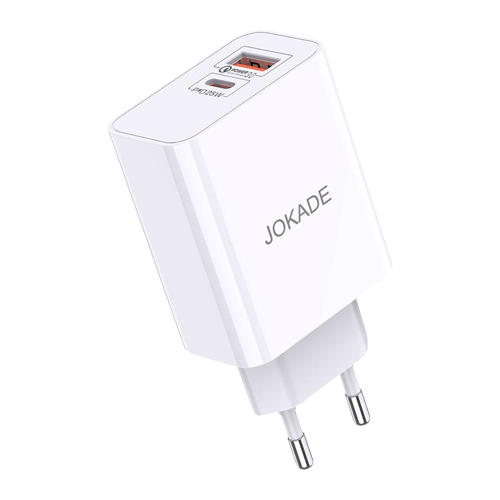 Пристрій зарядний Jokade JB027 Fusheng PD 25W QC3.0 USB Type-C White