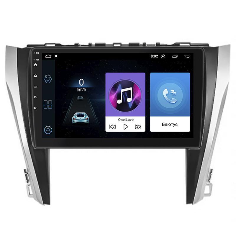 Автомагнитола штатная Lesko для TOYOta Camry VII XV50 рестайлинг 2014-2017 10" 1/16Gb Wi-Fi GPS Base MOB