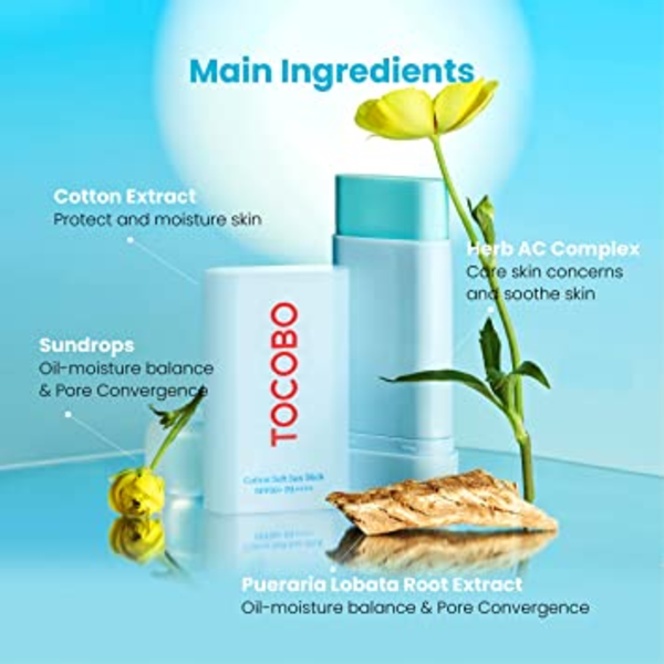 Сток солнцезащитный TOCOBO Cotton Soft Sun Stick SPF50+ PA++++ 19 г (XL014) - фото 4 Сток солнцезащитный TOCOBO Cotton Soft Sun Stick SPF50+ PA++++ 19 г (XL014) - фото 4