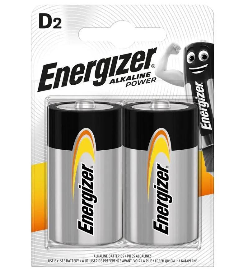 Батарейка Energizer Alkaline Power D-C2 2 шт. - фото 1