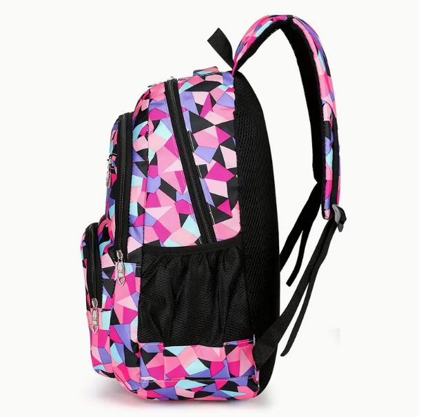 Рюкзак школьный с сумкой-шопер/косметичка Розовый (НР51Р) - фото 2 Рюкзак школьный с сумкой-шопер/косметичка Розовый (НР51Р) - фото 2