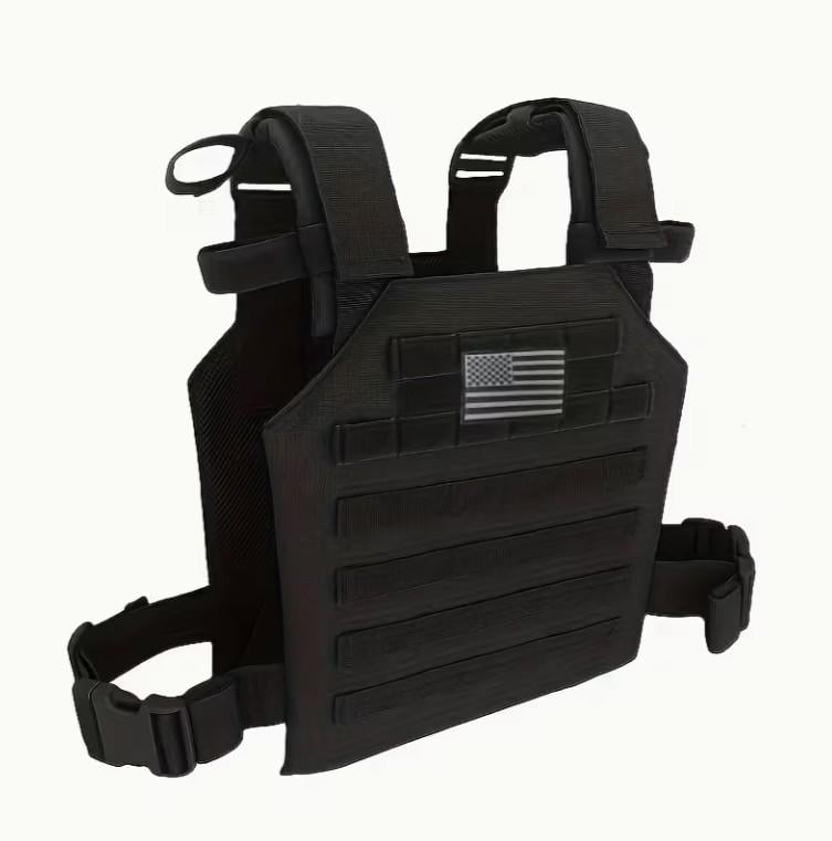 Плитоноска с системой MOLLE с флажком Черный (35867712)